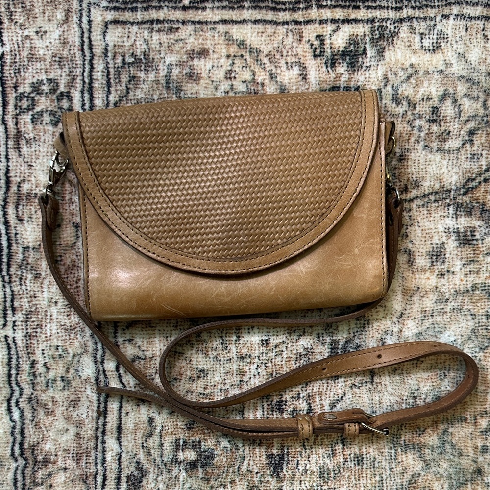 Nisolo Woven Leather Crossbody Bag
